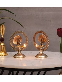 Amaya Decors - Peacock Brass Kerela Diya