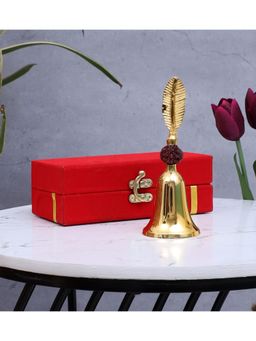 Amaya Decors - Rudrakh Brass Bell with Box