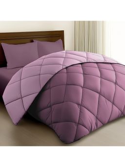 Story@Home - Solid Double Comforter For Ac Room Purple Queen