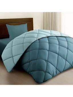 Story@Home - Solid Single Comforter For Ac Room Blue