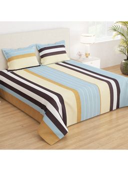 Story@Home - 210 Tc Microfiber Double Printed Flat Bedsheet (Queen)