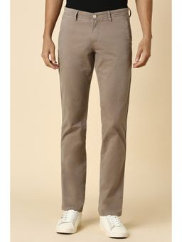 Allen Solly - Men Khaki Slim Fit Solid Casual Trouser