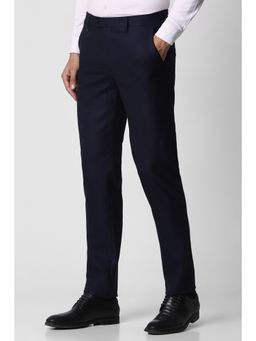 Van Heusen - Men Navy Check Slim Fit Trouser