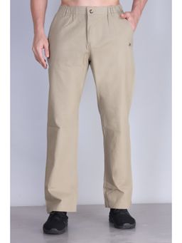 Parcel Yard - Beige Men Regular Wear Trouser