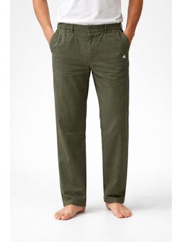 Parcel Yard - Olive Men Regular Wear Trouser
