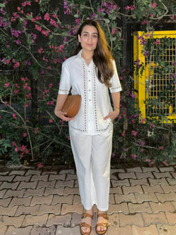 COSSET CLOTHING - White Vanilla Escape Linen Co-Ord Set