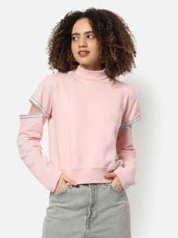 PINACOLADA - Womens Pink Regular Fit Sweatshirt