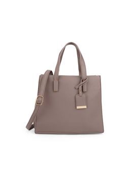 Globus - Women Brown Textured Handheld Bag with Detachable Strap