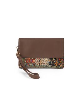Globus - Women Multi Green Ethnic Motifs Printed Envelope Wallet