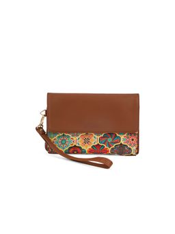 Globus - Women Multi Yellow Ethnic Motifs Printed Envelope Wallet