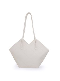 Globus - Women White Solid Party Tote Bag