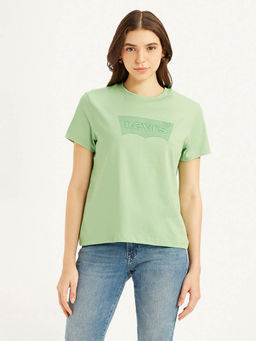 Levi's - Women Green Solid T-Shirt