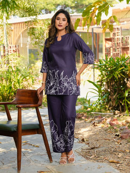FLAHER - Blue Women Printed Co-Ord Set