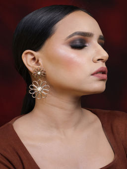 Kraft Smiths - Aviva Flower Modern Earrings