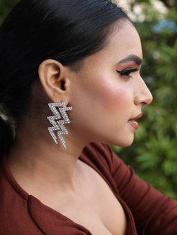 Kraft Smiths - Blingy Thunder Modern Earrings