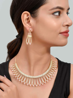 Silvermerc Designs - American Diamond Jewellery Set