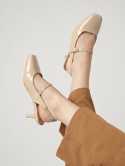 Twenty Dresses by Nykaa Fashion - Beige Party Heels Sandals