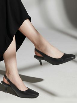 Twenty Dresses by Nykaa Fashion - Black Party Heels Sandals