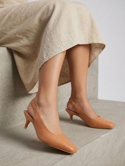 Twenty Dresses by Nykaa Fashion - Tan Party Heels Sandals