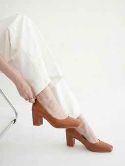 Twenty Dresses by Nykaa Fashion - Tan Party Pumps Heels