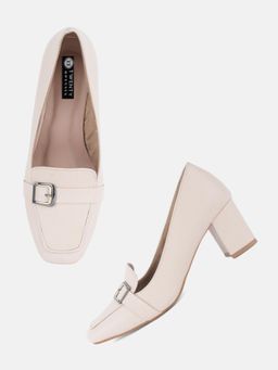 Twenty Dresses by Nykaa Fashion - Cream Party Pumps Heels
