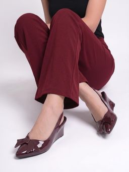 Twenty Dresses by Nykaa Fashion - Wine Party Heels Sandals
