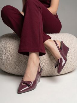 Twenty Dresses by Nykaa Fashion - Wine Party Heels Sandals