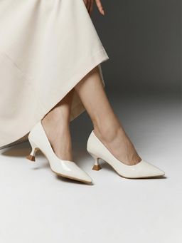 Twenty Dresses by Nykaa Fashion - White Party Pumps Heels