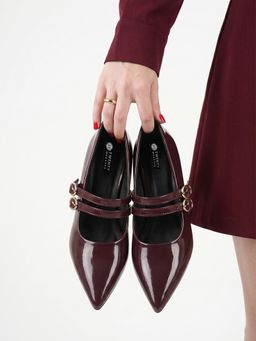 Twenty Dresses by Nykaa Fashion - Wine Party Heels Sandals
