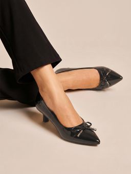 Twenty Dresses by Nykaa Fashion - Black Party Pumps Heels