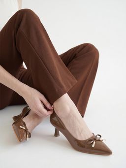 Twenty Dresses by Nykaa Fashion - Brown Party Pumps Heels