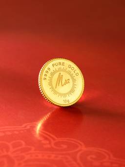 Mia by Tanishq - 10 Gm 24 Karat Lotus Gold Coin (9999 Purity)