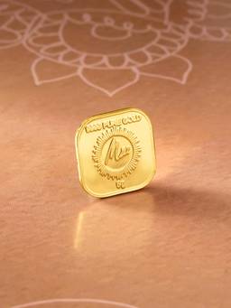 Mia by Tanishq - 5 Gm 24 Karat Gayatri Mantra Gold Coin (9999 Purity)