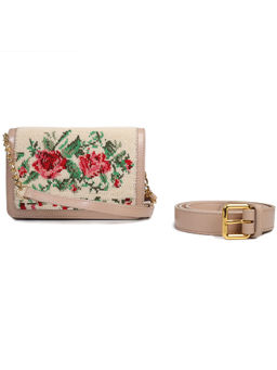 The Leather Garden - Nude Diya Belt Bag