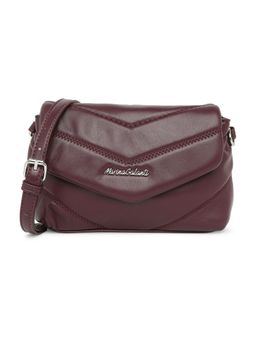 Marina Galanti - Maroon Color Soft PU Material Medium Size Shoulder Bag - MB0355SR2026