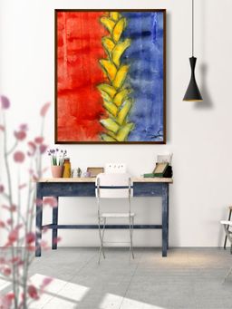 The Art House - Abstract Painting Multicolor (40X30 Inches)