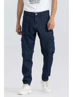 Snitch - Navy Plain Loose Casual Jeans for Men