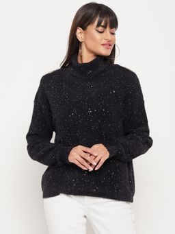 Madame - Sequined Black Sweater