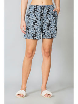 Van Heusen Woman Lingerie and Athleisure - Van Heusen Women Functional Pocket & Drawstring Waist Lounge Shorts - Blue