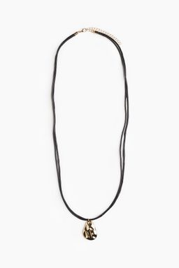 H&M - Women Gold Pendant Cord Necklace