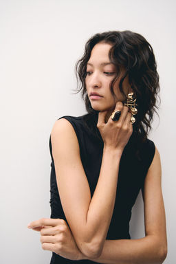 H&M - Women Gold Bead-Detail Ring