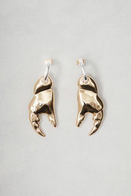 H&M - Women Gold Claw-Pendant Earrings
