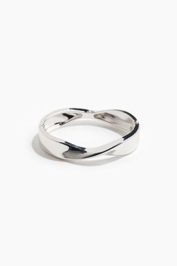 H&M - Women Silver Twisted Hinged Bangle