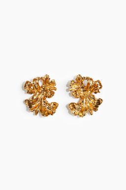 H&M - Women Bronze Organic-Shaped Earrings