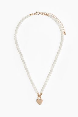 H&M - Women Gold Beaded Pendant Necklace