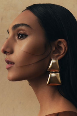 H&M - Women Gold Large Earrings