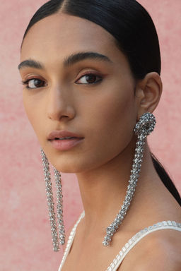 H&M - Women Silver Rhinestone Earrings