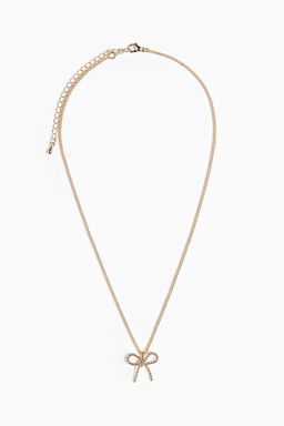 H&M - Women Gold Bow-Pendant Necklace