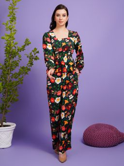 BOHOLYFE - Women Viscose Rayon Multi Color Co-Ord Set