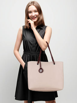 Toteteca - Unlined Shoulder Bag with Pouch (Set of 2)